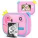Instant Print Camera for Kids - 12MP 1080P Digital Camera with 2.4 Inch Screen, Portable Toy for Ages 3-12, Includes 8GB SD Card, for Girls & Boys