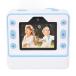 Dpofirs 48MP Instant Print Camera with 3 Rolls Print Paper, Front and Rear Dual Cameras with HD Screen (Rose) (Light Blue)