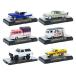 Auto-Thentics 6 Piece Set Release 99 in Display Cases Limited Edition 1/64 Diecast Model Cars by M2 Machines 32500-99