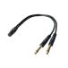 6.5mm �W���v���O�i�I�X�j 2�{ �ϊ��P�[�u�� 3.5mm �X�e���I�~�j�v���O(���X)