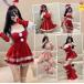  солнечный ta костюмированная игра манто Santa Claus костюм Рождество sexy лента гонки дизайн изобилие носки женский meido One-piece взрослый женский 