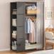 2024 year new model clothes storage rack wardrobe with cover high capacity closet storage Western-style clothes Dance hanger rack clothes storage cloth made with cover - Z hanger rack 