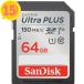 10ĥå SanDisk SDSDUWC-064G-JN3IN ȥ ץ饹 SDXC UHS-I  64GB 15P