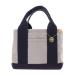  точка and полоса моно Piaa парусина перегородка . Mini большая сумка DS-13959 женский серый × темно-синий 