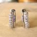 K14WG бриллиант серьги diamond линия 0.38ct