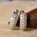 K18WG бриллиант серьги diamond линия 0.30ct