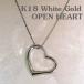 K18WG Open Heart подвеска 15mm верх только 
