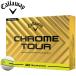 �L�����E�F�C CHROME TOUR 360�� YELLOW STRIPE�{�[�� 1�_�[�X �C�G���[ Callaway �N�����c�A�[ �X�g���C�v ����