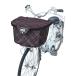 4516076005925 MARUTO large . guarantee factory bicycle for front basket cover thick 150 Denier front basket cover check Brown water repelling processing settled luggage. ..