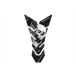  почтовая отправка рейс PRINT принт 4549950968672 CG-BE8P PRINT подушка бака Skull 6 черный 230×134mm