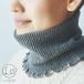  шелк &amp; шерсть 2 -слойный тканый защита горла "neck warmer" Short (14cm) Live хлопок [ почтовая доставка возможно ]