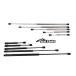  gas springs total length approximately 51cm iron made repulsion power 18kg gas dumper gas shock for kitchen use equipment 1 pcs sale installation metal fittings optional 