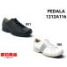  Asics прогулочные туфли ASICS WALKINGpedalaPEDALA 1212A116 женский 3E сделано в Японии α гель натуральный кожа застежка-молния молния подушка 