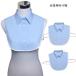  attaching collar po Inte do color attaching collar tippet round color lady's attaching collar shirt collar chiffon 2 type fashion accessories plain with strap .