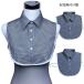  attaching collar check pattern shirt collar attaching collar lady's tippet shirt collar round color po Inte do color woman fashion accessories attaching collar attaching ..