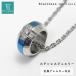  колье мужской нержавеющая сталь присоединение .. нет Cubic Zirconia кольцо дизайн простой модный подвеска голубой цвет хирургический нержавеющая сталь 316L
