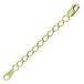  серебряный 925 регулировщик end детали примерно 80mm /10 шт / sv925 желтый rhodium цвет покрытие 