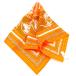 HERMES Hermes Calle 55ek потертость Bliss Ex-Libris шелк шарф orange контрольный номер :10665