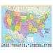 CoolOwlMaps United States Wall Map Poster with State Flags - 29