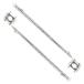 NovelBee 2 Pack of 15.35 Inch Stainless Steel Flag Pole Rail Mount from 7/8