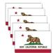 5 PCS New California Republic Flag Sticker,6x3.5 in New Californian Decal,Stickers for Car Bumper Window Laptop ¹͢