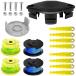 IVONNEY ACFHRL2 Bladed Trimmer Head, AC14RL3A, AC80RL3 Weed Eater String Replacement, Ac14Hca Spool Cap, 8 Trimmer Blades Fit for Ryobi 18V,  ¹͢