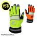  gloves lifro light glove 0275 nighttime safety working clothes work clothes protection against cold . manner . light material tablet OK