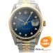  Rolex Date Just 16233G S номер OH settled параллель голубой градация YG SS комбинированный 36mm самозаводящиеся часы наручные часы мужской часы ROLEX* б/у 