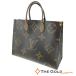 Louis Vuitton on The go-GM M45320 монограмма ja Ian to парусина Brown 2WAY ручная сумочка плечо .. плечо большая сумка LOUIS VUITTON* б/у 