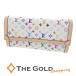 LOUIS VUITTON LV×TMporutofoiyu Sara NM M13397 монограмма многоцветный парусина b long складывающийся пополам длинный кошелек женский Louis Vuitton * б/у 