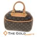 LOUIS VUITTONtu Roo vi ruM42228 монограмма парусина Brown ручная сумочка Mini сумка "Boston bag" женский Louis Vuitton * б/у 