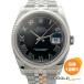 ROLEX Date Just 116234 с отделкой 36mm Rome nSS WG комбинированный чёрный циферблат самозаводящиеся часы наручные часы мужской часы Rolex * б/у 