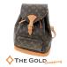 LOUIS VUITTONmon потертость MM M51136 монограмма парусина Brown рюкзак женский мужской Louis Vuitton * б/у 