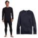 BURTON Barton мужской внутренний Men's Burton Midweight X Base Layer Crewneck (True Black / Gray Heather)