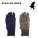 SALE 22-23 внутренний перчатка мужской женский зеленый механизм закрывания GREEN CLOTHING REGULAR INNER GLOVE мужчина &amp; женский (NAVY BROWN)