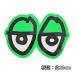  стикер kru Kid аксессуары KROOKED STICKER [XL](LIGHTGREEN)