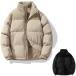 переключатель пуховик двухцветный - с хлопком блузон Down jacket Size L~2XL