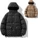  монограмма рисунок down капот жакет общий рисунок с хлопком блузон monogram pattern Down jacket Size L~3XL