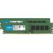 Crucial ǥȥåߥ 16GB(8GBx2) DDR4 2666MT/s(PC4-21300) CL19 UDIMM 28