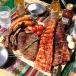 ( бесплатная доставка ).... пик сверху ..!f линзы BBQ комплект 5 порции 2.3kg BBQ пищевые ингредиенты барбекю мясо yakiniku задний ребра стейк блок мясо 