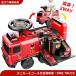  minicar &amp; course attaching metamorphosis 2WAY pair .. toy for riding fire-engine adventure FIRE TRUCK ADVENTURE.. car pair .. passenger use toy for riding pushed . car 