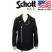 Schott ( Schott ) 2954001 766US MELTON ZIP UP P-COAT 24oz melt n Zip выше бушлат America производства 120NAVY