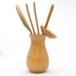  six .. tea utensils * bamboo made vase [ scratch etc. ]