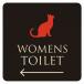 ȥ  TOILET ȥޡ ͤ ǭ ͥ ֥å 顼 WOMENS   ԥȥ ɥ 9x9cm