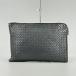BOTTEGA VENETA сетка эмаль серый портфель 