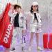  Kids Dance 2 позиций комплект hip-hop Kirakira жакет выставить серебряно-металлический танцевальный костюм верх и низ Dance девочка юбка мужчина 