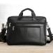 TIDING 送料無料 ブリーフケース メンズ 本革2WAY ビジネスバック ショルダーバッグ 大容量 牛革 ナッパレザー PC iPad対応 A4 B4 通勤 出張 鞄 ブラック