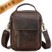  member 15%OFF shoulder bag original leather Vintage men's diagonal .. bag smaller cow leather oil leather 2WAY casual light brown group 2 color 