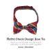  retro проверка бабочка галстук bow Thai дизайн Tie casual формальный свадьба подарок подарок День отца 