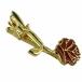  галстук булавка Uni -k.. роза роза rose ROSE цветок Gold & красный A почтовая доставка бесплатная доставка 